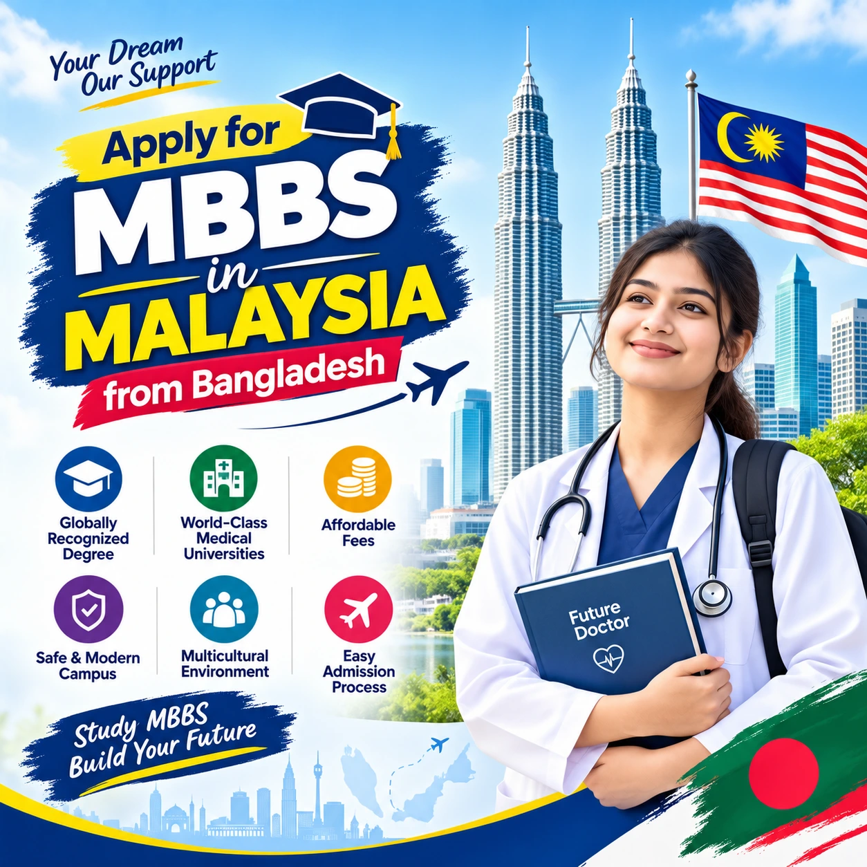 Apply for MBBS in Malaysia from Bangladesh